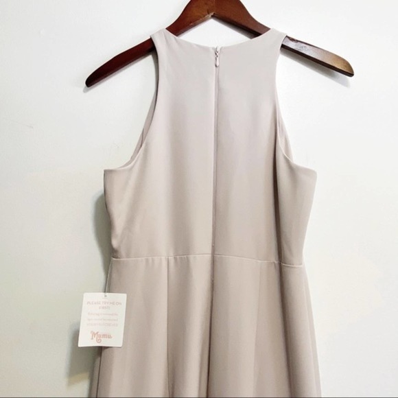 Show Me Your MuMu NWT Women's Chicago High Neck Wedding Floor Length Gown S - Picture 6 of 10